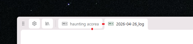 Limestone tab bar, gap between tabs and edit area