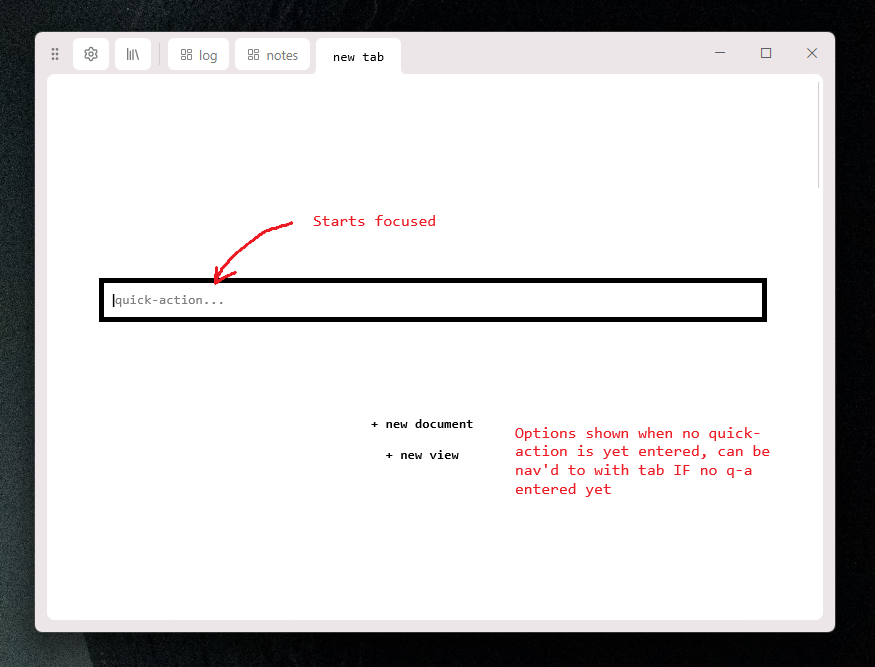 Sketch of new tab page